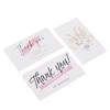 90Pcs Blank Postcards Clear Patterns Glossy Surface White Cardstock for Note Memo Vocabulary DIY