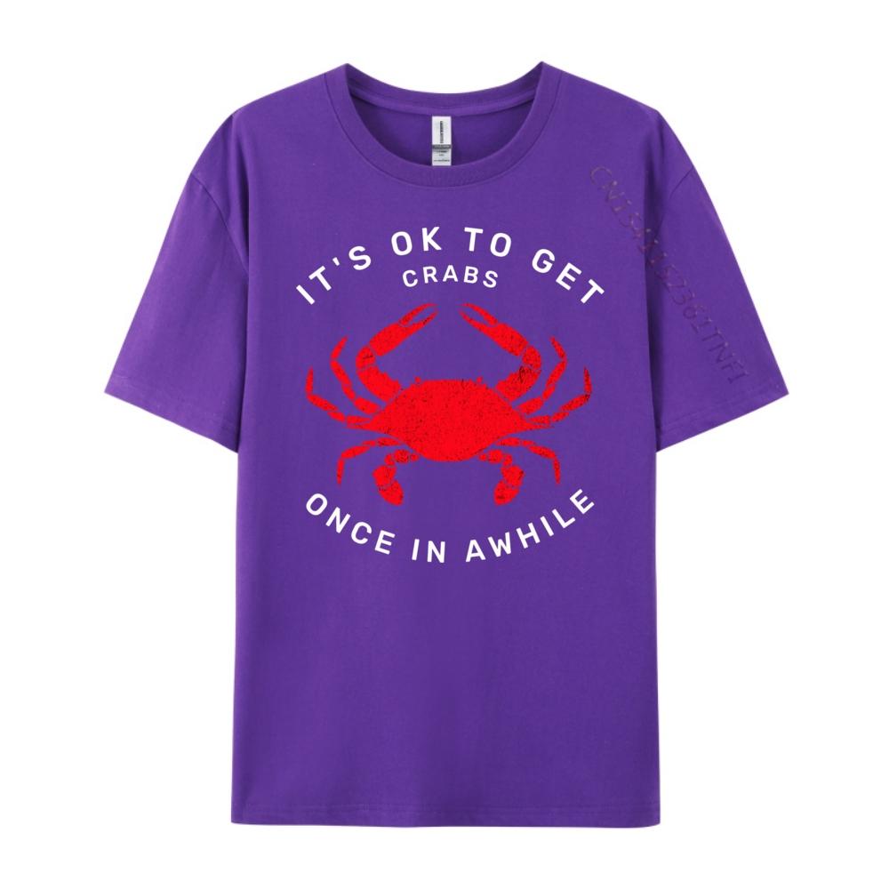 Lustige Krabbe Es ist okay, sich ab und zu Krätze zu holen Herren Grafik-T-Shirts T-Shirt EU-Größe Kreativ