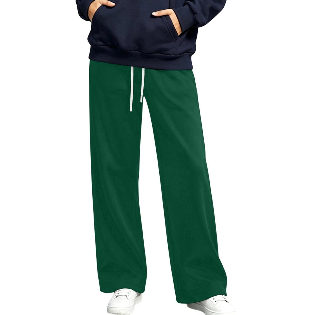 Women's High Waisted Straight Wide Leg Utility Pants Color Loose Fit for Fall Winter