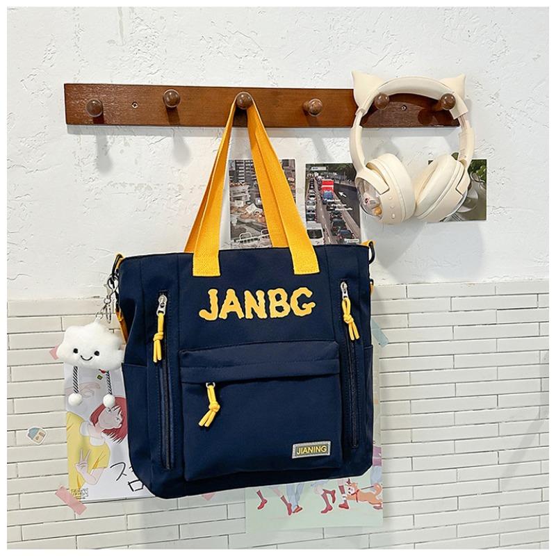 School Bag New High-value College Style Simple Letter Make-up Bag Light Travel Large-capacity Backpack
