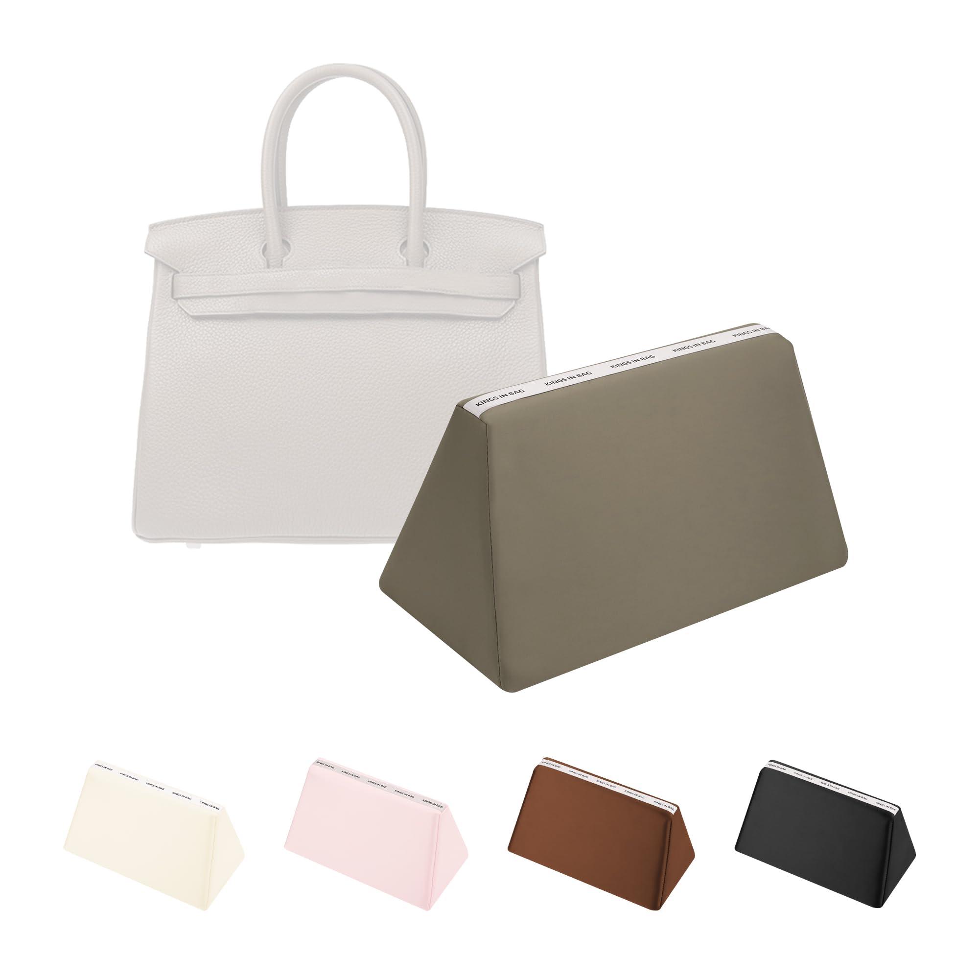 

KINGS IN BAG Наполнитель-подушка для сумки, атласная ткань, роскошный, легкий, поддерживает форму сумки, подходит для Hermès Birkin 25 (Этуп)