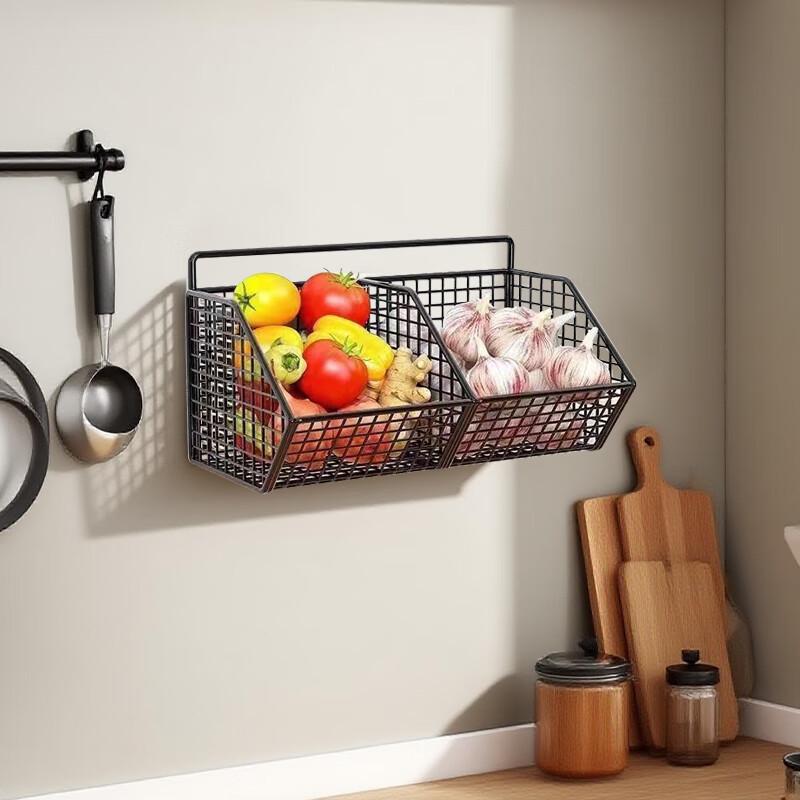 

Punch-Free Wall-Mounted Kitchen Storage Rack