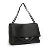 High-end and Elegant Single-shoulder Underarm Handbag Made of Genuine Leather, Women's Bag with A Flap Closure Casually