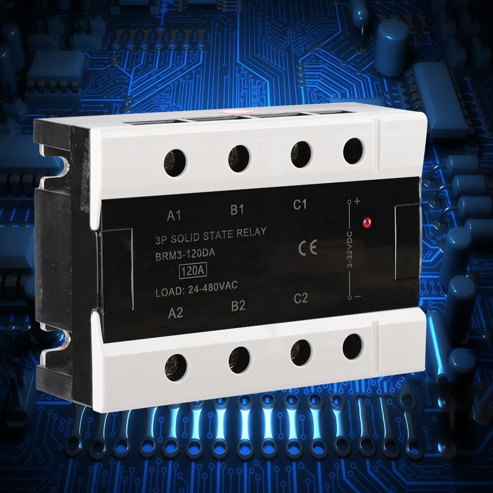 Load 24 480VAC Three Phase Solid State Relay (BRM3 120DA)