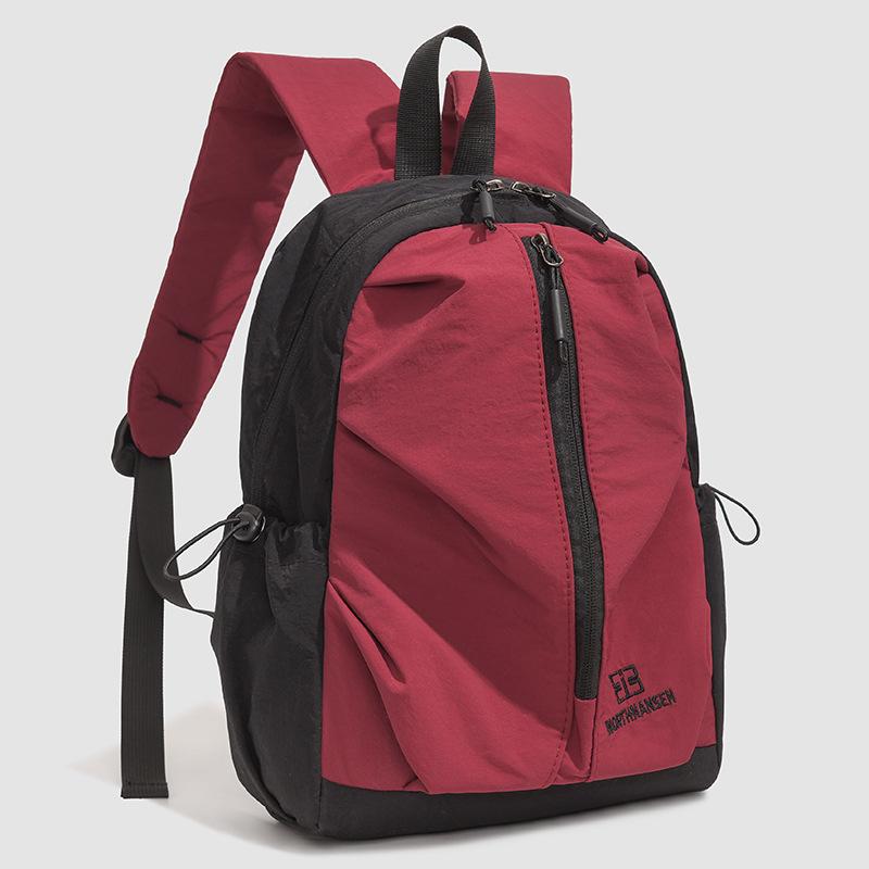 Schoolbag Trendy Backpack 1011 Autumn New Simple Texture Fashionable Student Schoolbag Large Capacity Casual Backpack