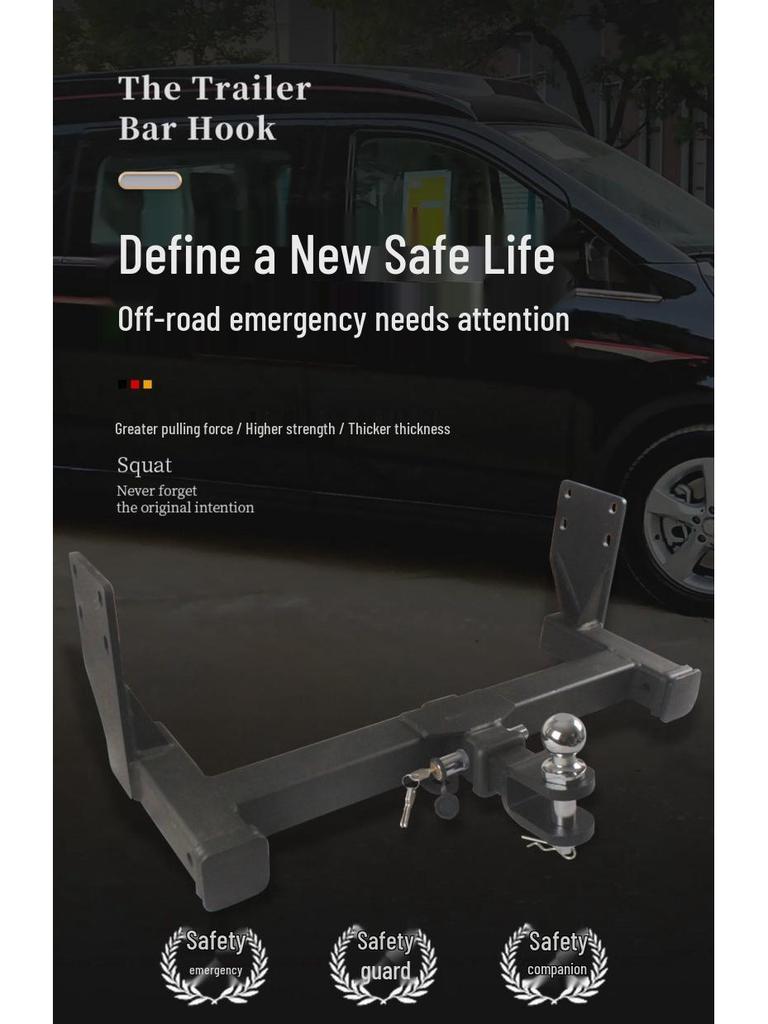 Compatible Mercedes-Benz Sprinter, V-Class, B-Class RV Tow Hook and Rear Trailer Hitch Adapter