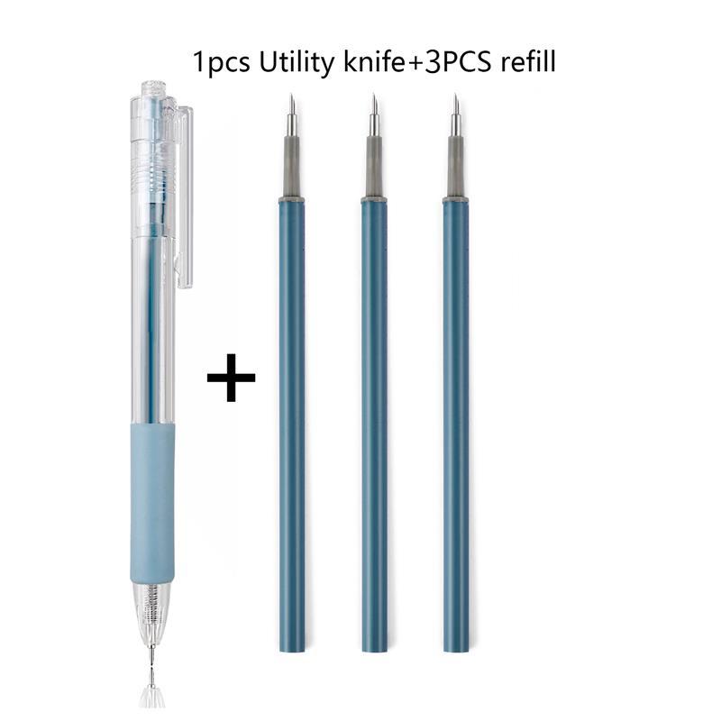 Paper Cut Knife Pen Refill Art Utility Knife Scrapbooking Cutting Tool Sticker Tape Cutter Express Box Knife DIY Craft supplies