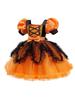 Girls' Halloween Witch Princess Dress Cosplay Masquerade with Mesh