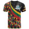 National Emblem Pattern 3D Digital Printed Men's Fashionable Round Neck Short Sleeved T-shirt