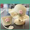 Princess Girl Sun Hat With Wide Brim Summer Uv Protection For Toddler Kids
