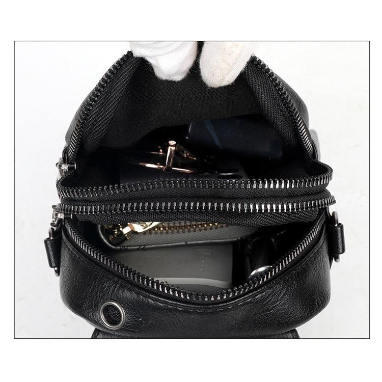 Geöltes Leder Retro Crossbody Handytasche für Damen