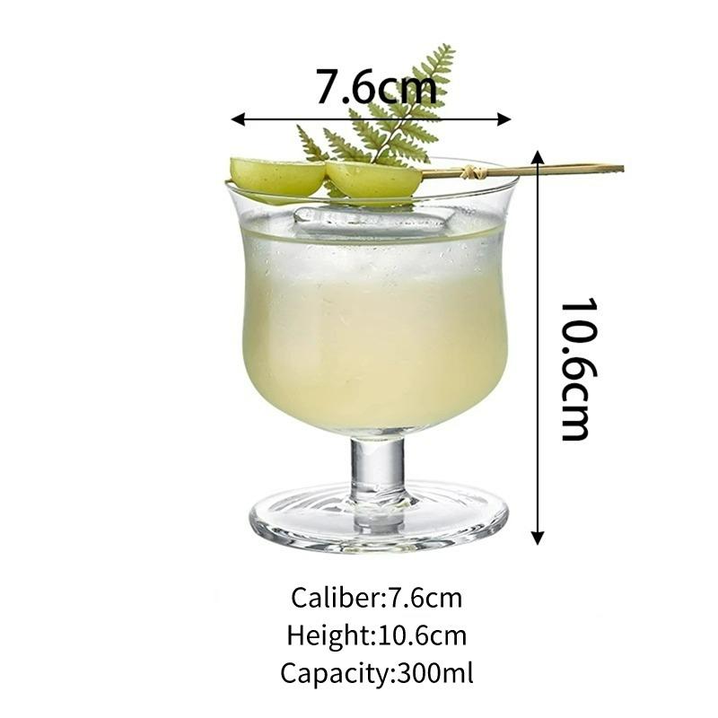 

Japanese Style Cocktail Glasses Cups Creative Goblet Juice Glass Cup Simple Drink Sparkling Water Cup Bar Kitchen Accessories 300ml