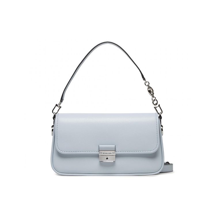 

Michael Kors MK Bradshaw Solid Letter Logo Flap Commuter Leather Tote Bag Women Handbags Sky-Blue 30S1S2BL1L-SOFT-SKY Basic Set (Bag+Dust Bag)