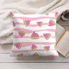 Watermelon Cushion Cover Soft Short Plush Pillow Cover Smooth Cozy Texture Aesthetic Cushion Case Home Decor