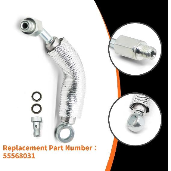 4PCS Turbocharger Oil Return Drain Line And Turbo Oil Feed Pipe Kit Compatible With Encore Sonic Cruze Trax 1.4L L4 55567067 55568031 55592600