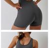 Women's Backless High-Waisted Slimming Yoga Bodysuit with Chest Pads - Stylish for Southeast Asia, European, and American Fashion