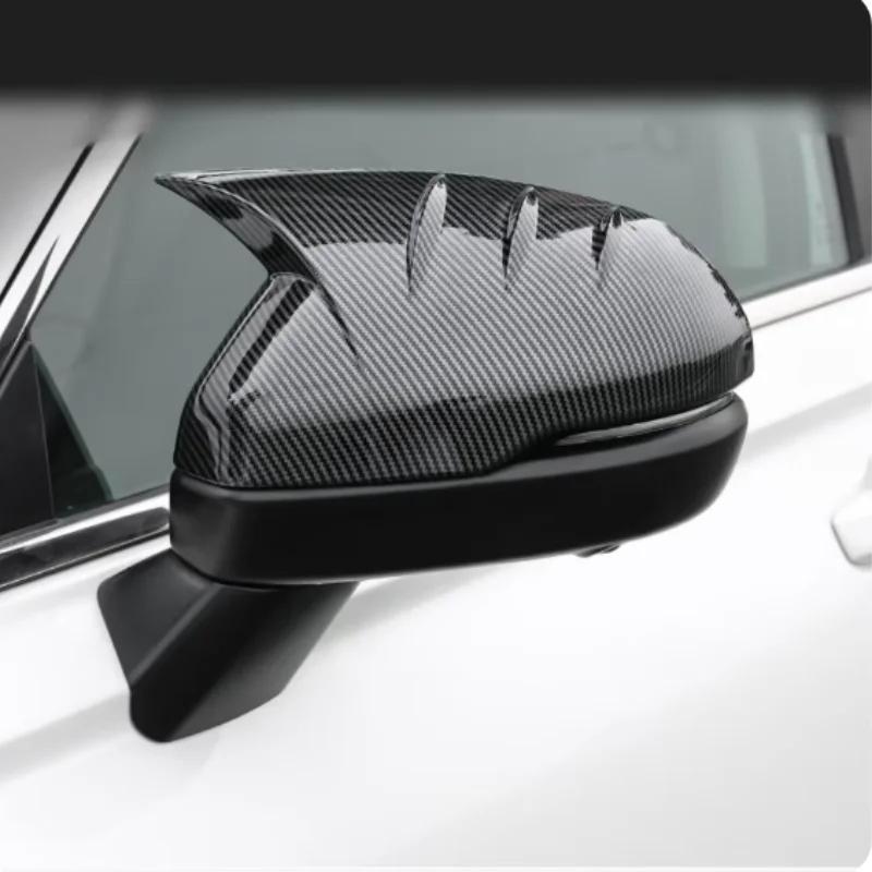 Car Decoration Door Mirror Cover For Honda CRV /XRV/ZRV  2024 Carbon Fiber Chrome Silver Rain Deflector Styling