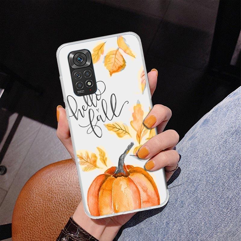 Pumpkin Happy Fall Autumn Phone Case For Xiaomi Redmi Note 15 14 13 12S 12 11 Pro Plus 14S 11S 11E 10 10S 11T 5G Personalized Co