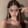 Bohemian Princess Tassel Forehead Pendant - Exotic Ethnic Style Hair Accessory
