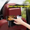 Car Headrest Backseat Organizers with Cup Holder, Seat Back Hanging Storage Box with Hook Drink Phone Holder