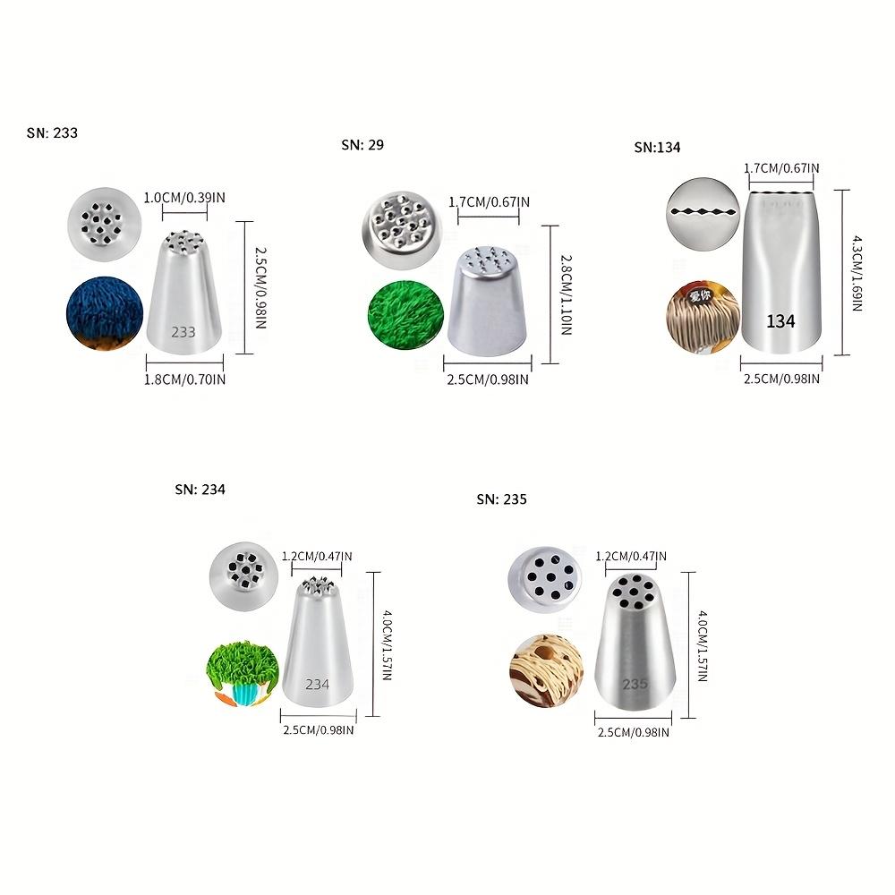 5pcs Cookies Tip Metal Cream Decorating Tip Sets Pastry Tools Stainless Steel Piping Icing Nozzle Cupcake Head Dessert Tools New