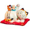 Maneki Neko Figurines, Japanese-style Cat Dolls, Ceramic Piggy Banks, Gifts for Children and Adults, for Friends