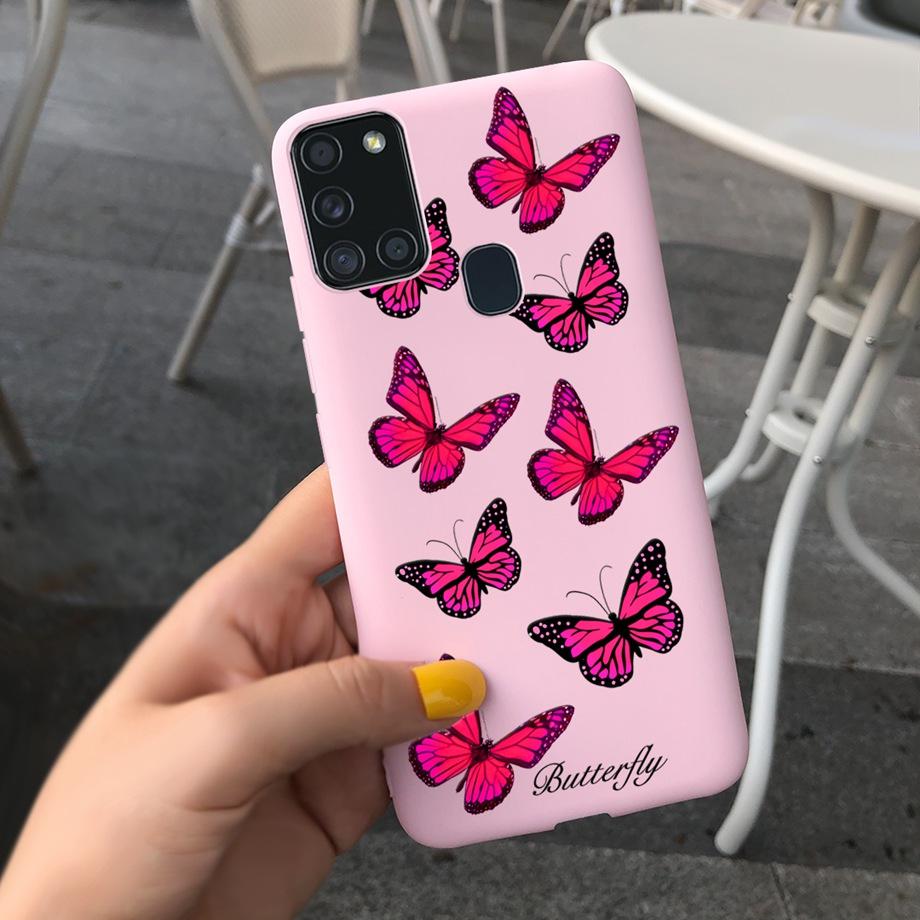 Sunflowers Daisy Shap-on Case For Samsung A21s Case Samsung Galaxy A21S A 21S A21 S A217F Cover Dustproof Silicone Bumper Coque