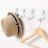 4pcs Folding Coat Hanger Foldable Hook Foldable Wall Mount Folding Hook Rack Aluminum Alloy Clothes Hooks Modern Towel Hook