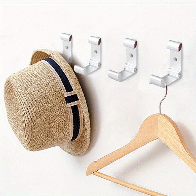 4pcs Folding Coat Hanger Foldable Hook Foldable Wall Mount Folding Hook Rack Aluminum Alloy Clothes Hooks Modern Towel Hook