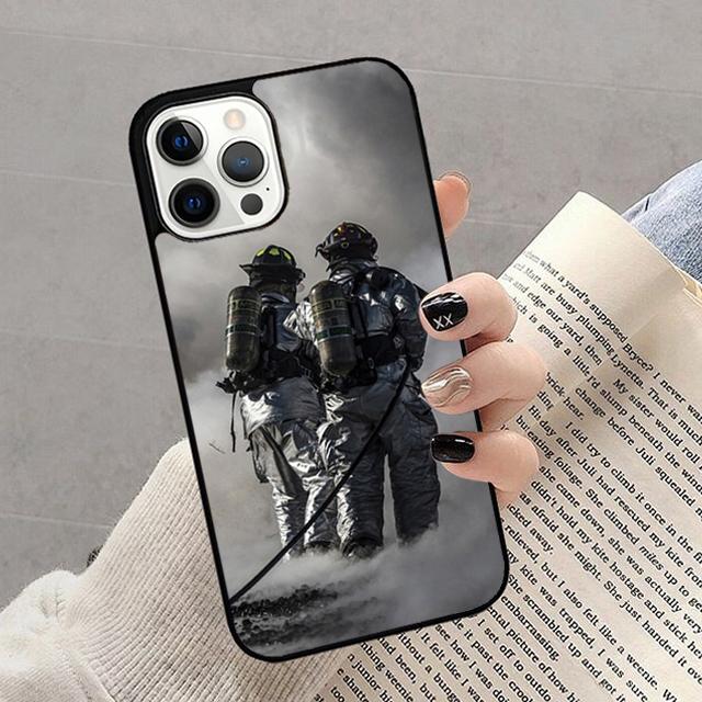 

Autumu Firefighter Fire Fireman Phone Case Cover for iPhone 17 Air 16 16e 15 12 11 13 14 Pro Max Apple Plus Coque iPhone 14pro max