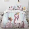 Girls Ballet Dance Duvet Cover Three-Piece Bedding 3D Printed Sheet Quilt Cover Pillowcase