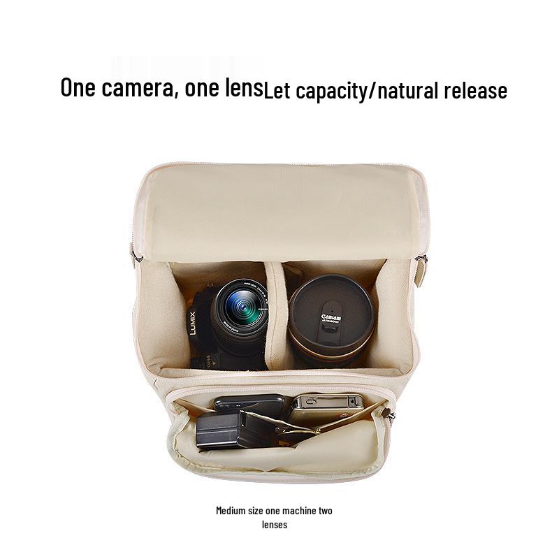 Cwatcun Japanese Style Canvas Crossbody DSLR Camera Bag