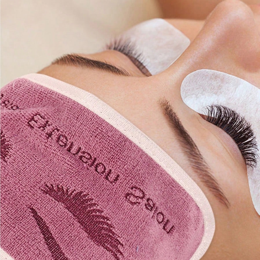 1pc Professional Eyelash Extension Forhead Soft Towel Sticker Stand Grafted Eyelash Pads Tray Pallet Lash Holder Beauty Salon Accessories Tool