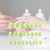 Fashionable French Style Nail Art Tips In White Edge Design 24 Pieces Set S113