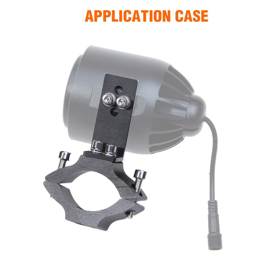 2pcs LED Headlight Bracket Pipe Fork 30-54mm Mount Driving Fog Lamp Clamp Holder Stander For Cafe Racer Chopper Motorcycle