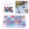 Sealing Wax Beads Set Retro 24 Colors Octagon Shape Wax Seal Stamp DIY Handicrafts Tools