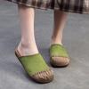 Fashion GKTINOO 2025 Summer New Genuine Leather Casual Comfortable Mixed Colors Round Toe Flat Slippers Versatile Women's Shoes