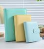 A4 A5 A6 Budget Binder File Holder Loose Leaf PU Leather Notebook Budget Binder with Prong Rings for Students Journal Business