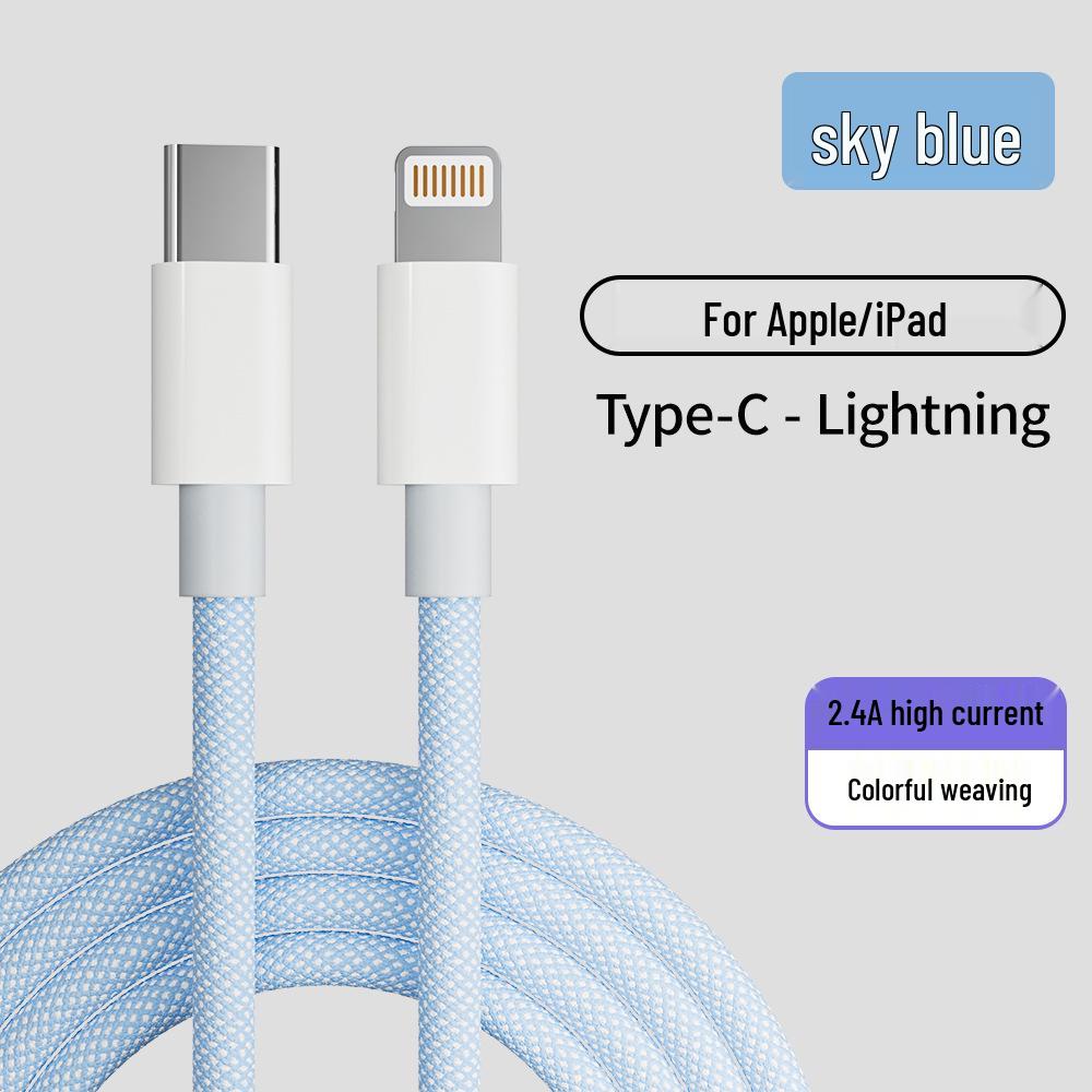 Braided PD20W Super Fast Charging Cable for Apple 14 Pro Max & Phone 13