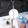 Small Ruler Keychain, Pocket Pendant Backpack Charm Measuring Tool, Practical Multifunctional Key Ring Decoration for School, Home, Office