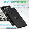 Suitable for Samsung S25 Phone Case, Note20Ultra Liquid Silicone Protective Case A15, Skin-feel Ring Stand A55