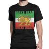 Unisex Unisex Tshirt Make Great Again Fun 100 Cotton Tees Short Sleeve Pahlavi Flag T Shirt Crew Neck Clothes 6xl