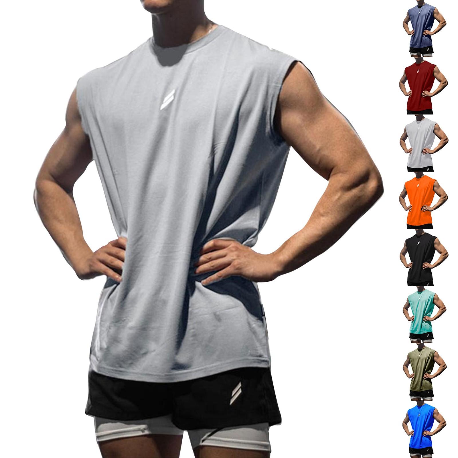 

Men s Quick-drying Vest Bird Eye Breathable Basketball Fitness Sports Casual Top XXL