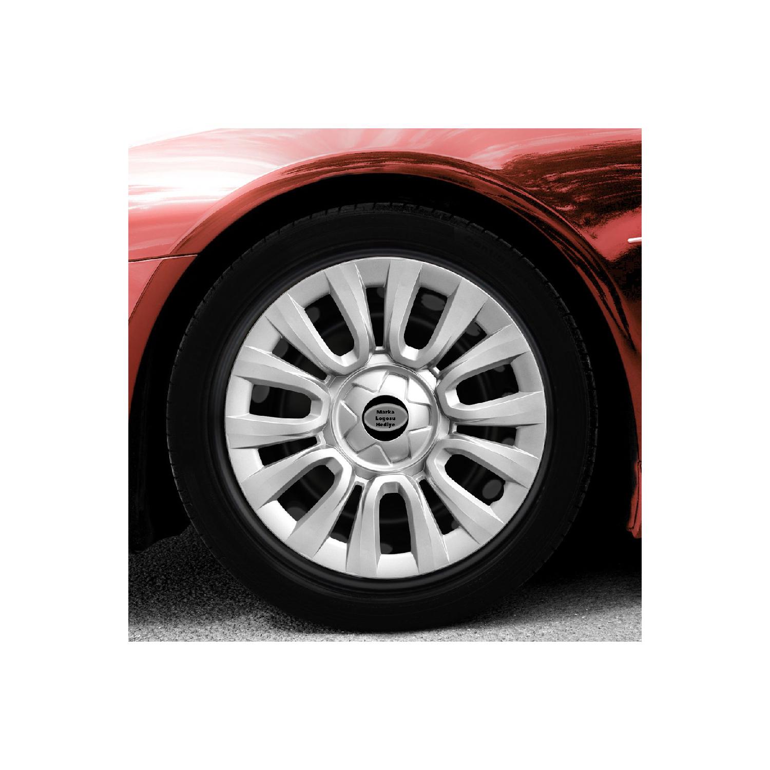 

Для Skoda Oktavia 15-дюймовый колпак колеса с эмблемой, серый набор из 4 109