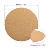 Uxcell 80mm (3.15 Inch) Round Coasters, 1mm Thick Cork Cup Mats, Self-Adhesive, Pack of 100
