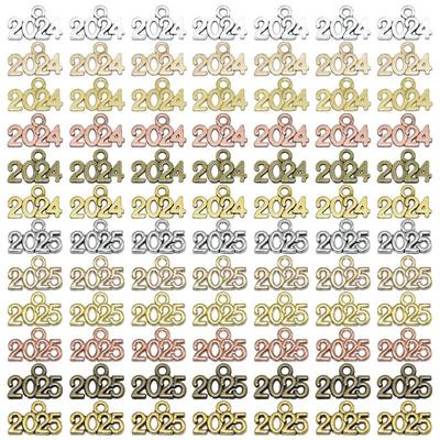 Digital Zinc Alloy Pendant Retro Charm - 14x9mm DIY Jewelry Accessories (2025 & 2026)