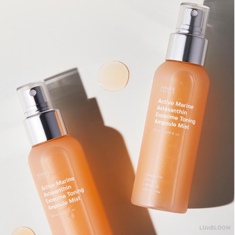 SUNGBOON EDITOR Active Marine Astaxanthin Exosome Toning Ampoule Mist 120ml (+Free Gift)