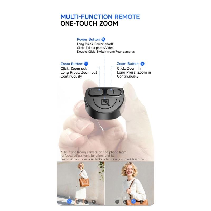 Wireless Remote Operated Selfie Stick Desk Tripod Featuring Quick Open Button and Six Section Extendable Design