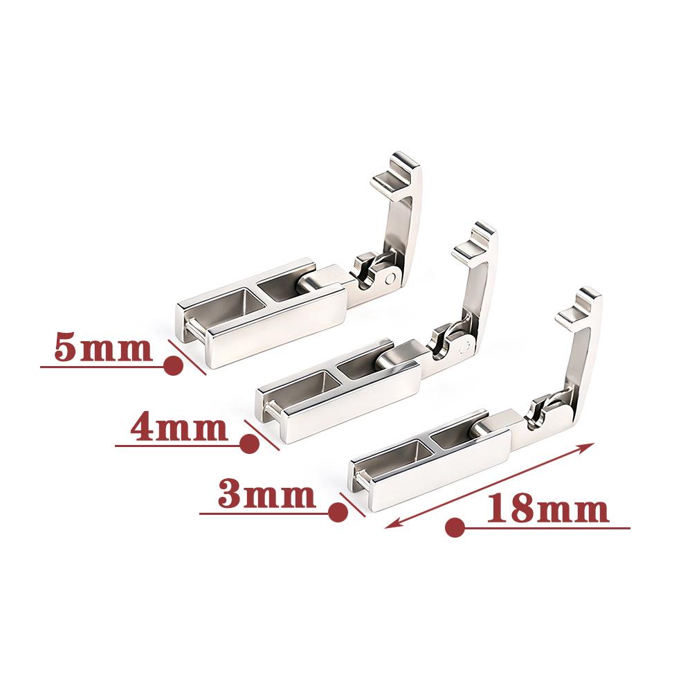 18K Gold-Plated Stainless Steel Tennis Chain Extension Clasp for Jewelry