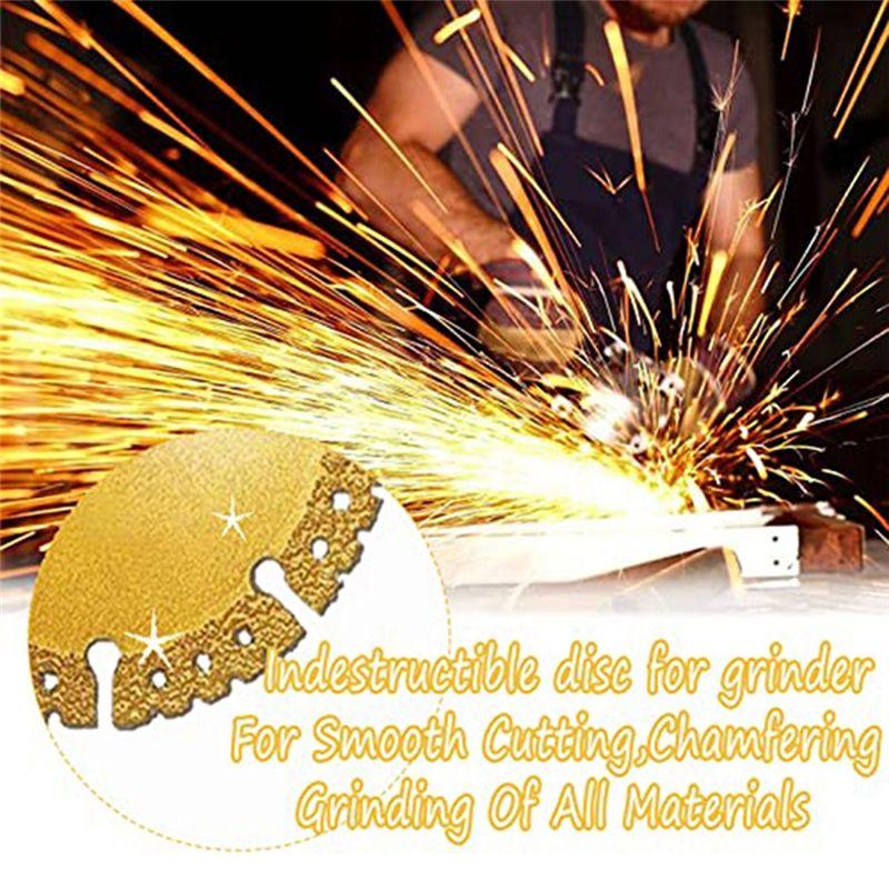 AEE2-5Piece Indestructible Disc For Grinder Angle Grinder Cutting Disc Indestructible Disc 2.0 For Smoothly Cutting,Chamfering G